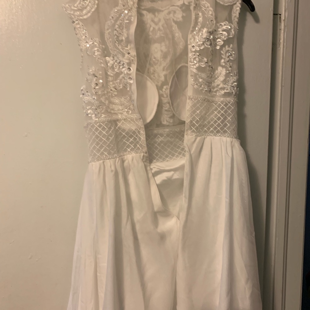 White high slit Bohemia maxi dress. Never worn